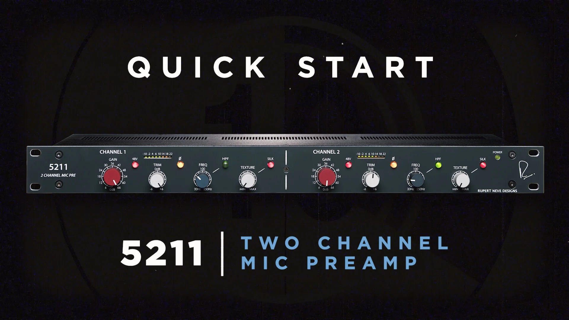 The 5211 2-Channel Mic Preamp — Rupert Neve Designs